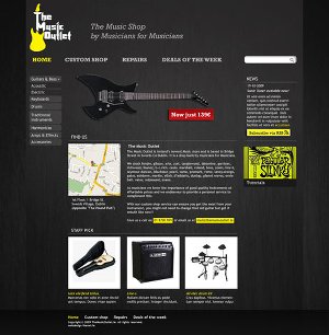 Music Outlet Photoshop Mockup